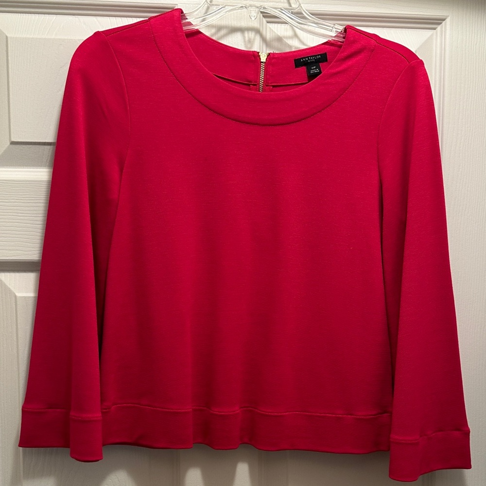 Ann Taylor Top - Pink Long Sleeve